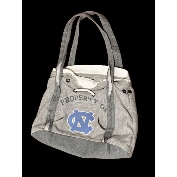 Beautiful women Hoodie Purse gray and blue North Carolina Tar Heels NCAA  Vintag - Picture 3 of 9
